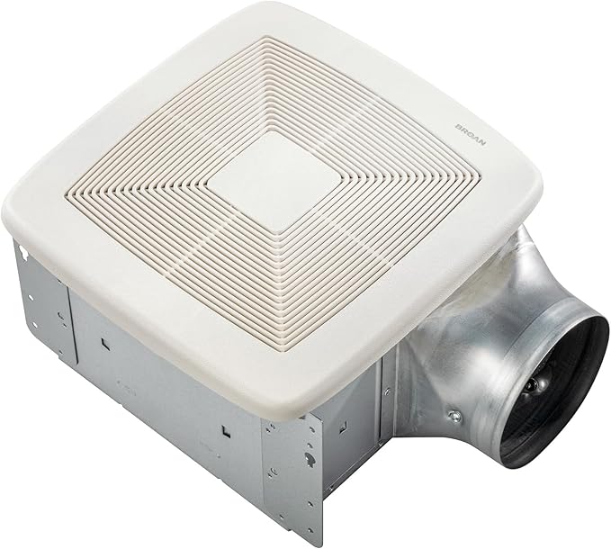 QT Series Very Quiet 110 CFM Ceiling Bathroom Exhaust Fan, .4 Sones, ENERGY STAR Certified