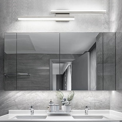 36in Vanity Lights,36W 2500LM Modern Brushed Nickel Vanity Light Bathroom Lighting Fixture Over Mirror, Dimmable LED Bathroom Light Fixture 5000K Cool White Vanity Light Bar -2 Light
