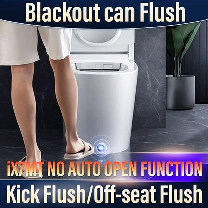 EPLO iX7 MT ADA Smart Toilet With Bidet Heated Seat Auto Flush Foam Shield | Kick Flush,NO AUTO Open Function, Night Light, Warm Wash, High-Speed Dryer,Japanese Elongated Toilet Comfort Height Design