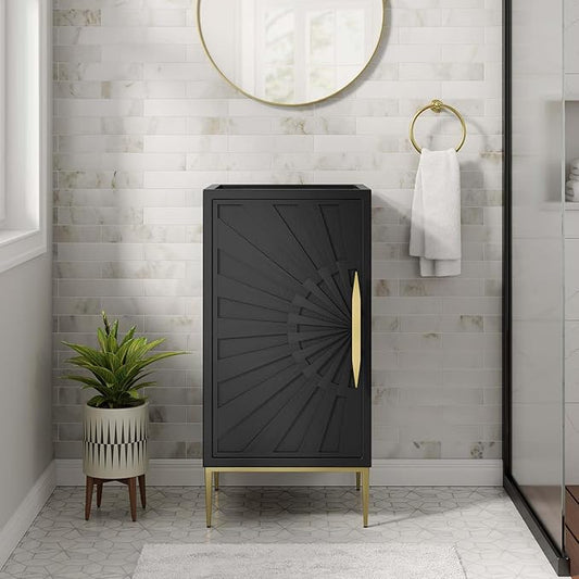 Modway Awaken Bathroom Vanity Cabinet, 18", Black