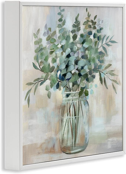 Soothing Eucalyptus Herb Arrangement, 24 x 24 Inch Framed Giclée Print | Stupell Industries · By Nan · Ready to hang · Perfect for farmhouse or rustic rooms · Made in USA