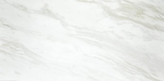 Daltile Perpetuo 12" x 24" Porcelain Marble Look Wall & Floor Tile in Polishied Timeless White (9 pieces per carton) (17.01 sqft per carton)