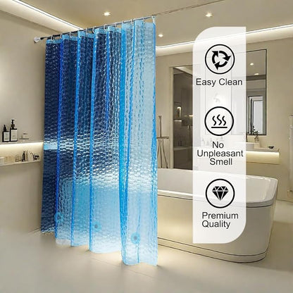 Shower Curtain Liner, 3 Pack 100% Waterproof Eva Shower Curtains with 3 Duty Heavy Bottom Magnets and 12 Rust Proof Grommets, 72x72 Weighted Shower Liner for Shower Stall, Bathtubs