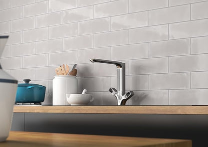 MSI Urbano Dusk 4x12 Inch Glossy Bullnose Ceramic Subway Wall Tiles for Bathroom, Kitchen Backsplash, Accent Wall, and Shower