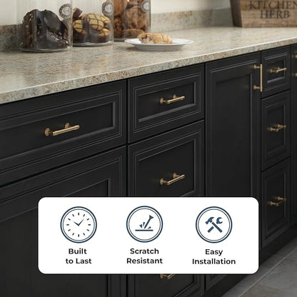 Franklin Brass Francisco (5-Pack) Cabinet Handles 4" Hole Center Pulls | Champagne Bronze Hardware Kitchen Door, Drawers, Dressers, Furniture P29617Z-CZ-B1