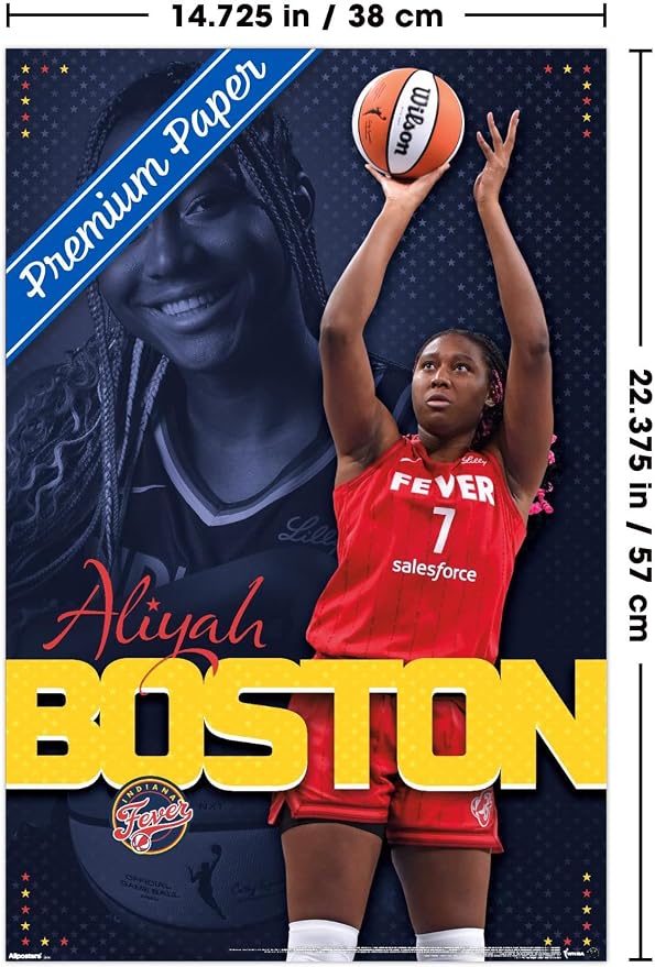Trends International WNBA Indiana Fever - Aliyah Boston 25 Wall Poster, 22.4L x 14.7W, Premium Unframed Version