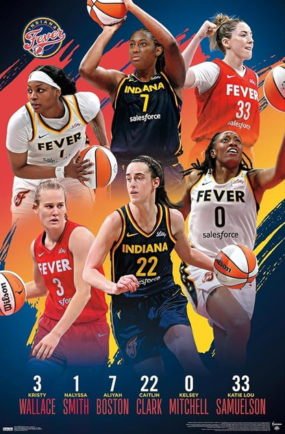 Trends International WNBA Indiana Fever -Team 24 Wall Poster, 19L x 13W, Premium Unframed Version