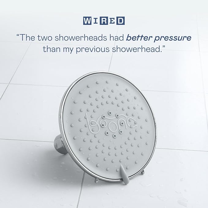 BOONA Tandem Shower as seen on Shark Tank | Dual Shower Head for Couples (King Krome, One Showerhead)