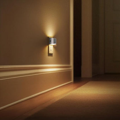 L LOHAS LED Night Lights Plug into Wall, Dimmable Night Light 2 Pack | Plug in Night Light with 3 Level Brightness, 3000K Soft White, Grey Housing