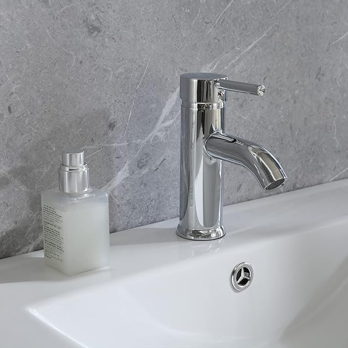 wonline 36" Wall Mounted Bathroom Vanity Set Two Drawers Storage Cabinet with Ceramic Vessel Sink Combo Chrome Faucet White