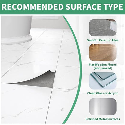 20-Pack Peel & Stick Floor Tiles 12 x 12 inch Vinyl Floor Self Adhesive Waterproof Flooring Planks DIY for Bathroom, Kitchen, Living Room, RV, Cover 20 Sq. Ft, White Vein Marble