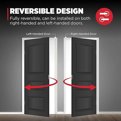 Kwikset Mirada Reeded Front Door Lock Handle and Deadbolt Set, Entry Handleset with Interior Reversible Lever, Matte Black, Pick Resistant SmartKey Rekey Deadbolt Security, with Microban Protection