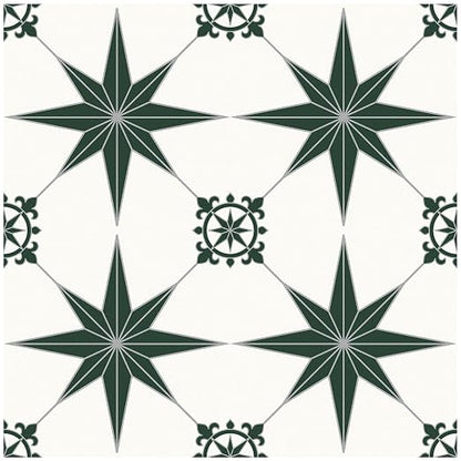 MORCART 40PCS,7.87" x 7.87" Peel and Stick Floor Tile, Green Stellar | DIY Vinyl Flooring Self-Adhesive Removable and Waterproof Tile Sticker for Bathroom, Kitchen, Wall, Bedroom, Stairs