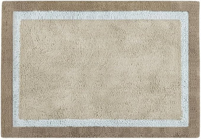 Madison Park Amherst Tufted Bath Rug Cotton Non-Slip, 20 x 30, Blue | Quick Dry, Ultra Soft, Pile, Machine Washable, Absorbent, OEKO-TEX Certified