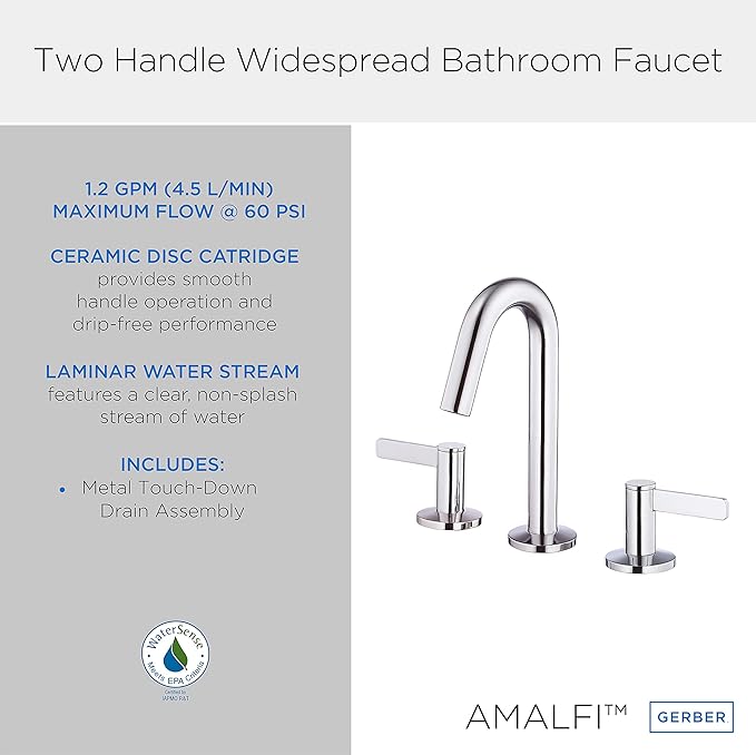 Gerber Plumbing Amalfi Two-Handle Widespread Lavatory Faucet