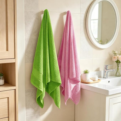 COZYART Bath Towel Set 6 PCS, Luxury 100% Turkish Cotton 650GSM Ultra Soft | Absorbent Quick Dry, OEKO‑Tex 100 Cert. Zero Twist Ring Spun Cotton, Plush Fluffy, Breathable Hotel Quality Bathroom Towels