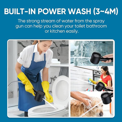 Filtered Shower Head with Handheld, Showerhead with Filters Black | Cobbe Filtered Shower Head with Handheld Built-in Power Wash - Remove Chlorine - Reduces Dry Itchy Skin, Black