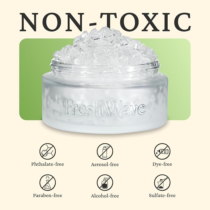 Fresh Wave Odor Eliminator Gel Refill, 2-Pk Original, 63 oz, Odor Absorber | Clove and pine plant oils, No parabens or phthalates, Refills small or large gel jars, Lasts 30-60 days per jar