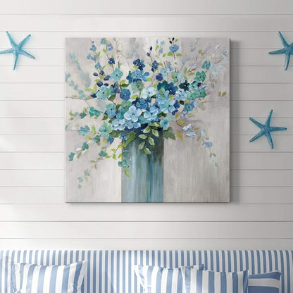 Renditions Gallery Sea Isle Wildflower Wall Art, Premium Gallery Wrapped Canvas Decor, Ready to Hang, 40 in H x 40 in W, Made in America Print (AZS-WC24-40077-R-4040-MK)