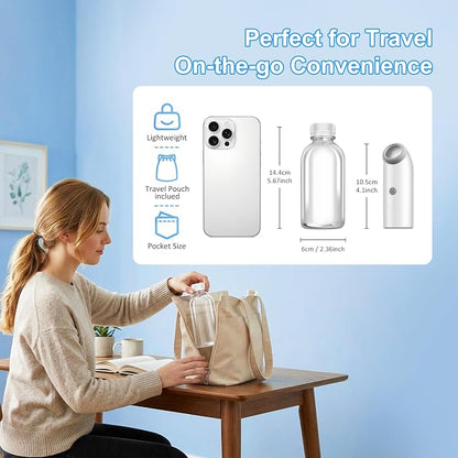 Portable Travel Bidet with Water Absorbing Ball, 360° Full Usage Electric Handheld Bidet Sprayer, Rechargeable USB-C, Dual Modes Feminine Washer for Postpartum Care, Camping & Personal Hygiene