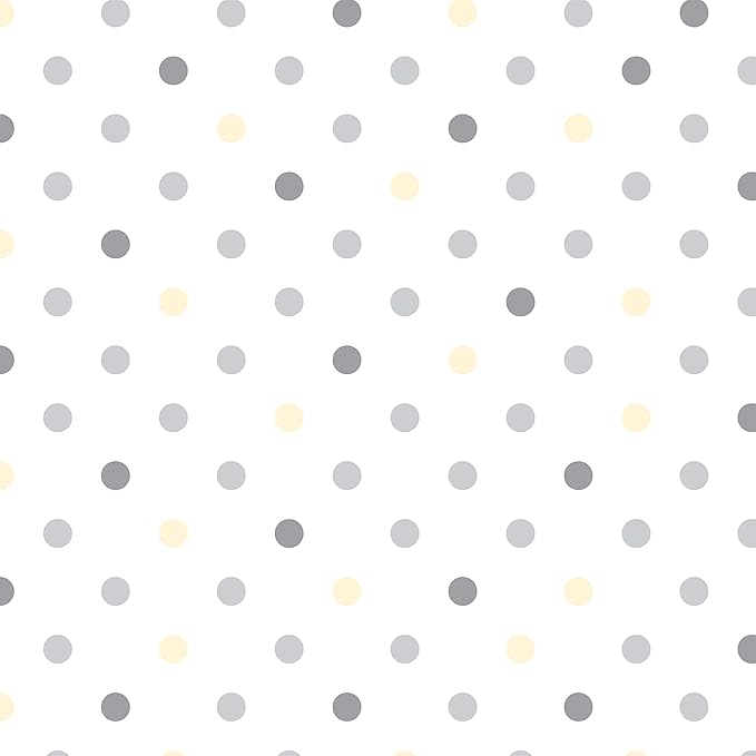 Con-Tact Brand Creative Covering, Self-Adhesive Shelf Liner, Multi-Purpose Vinyl Drawer Liner, Easy to Use and Apply, 18'' x 9', Dottie Gray