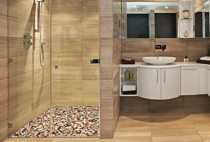 Yellowstone Matte Pebbles Mosaic Tile for Shower Floor Bathroom Floor Tiles Non Slip [5 Sheets]