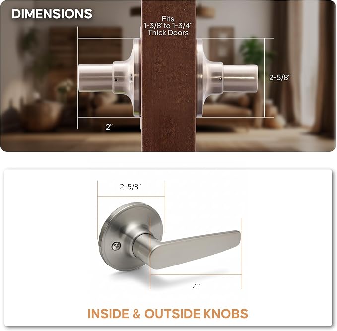 Copper Creek DL1290SS Daley Dummy Door Lever, Satin Stainless