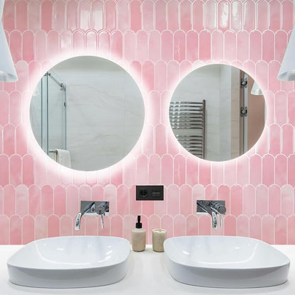 Art3d 10-Pack Arrowhead Design Wall Tile, Peel and Stick Backsplash, Pink | 12 x 12 Inch, Thickened Design, Heavy-Duty, Stain-Resistant, Durable, for Kitchen, Living Areas, Ideal for New Home Buyers