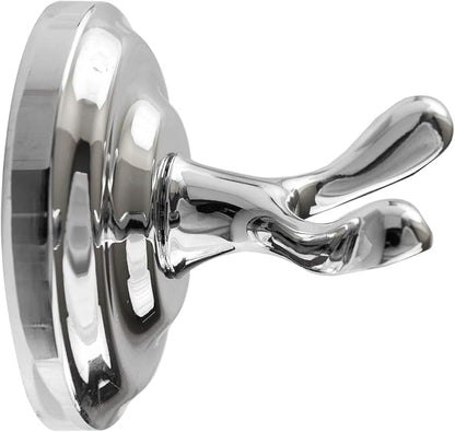 SENTO ROBIKI Bathroom Accessories Set, Bath Hardware, Includes Robe Hook, Toilet Paper Holder, Towel Ring, 18” & 24” Towel Bar, Duty Metal Bath Hardware Set Wall Mounted (5-Piece, Polished Chrome)
