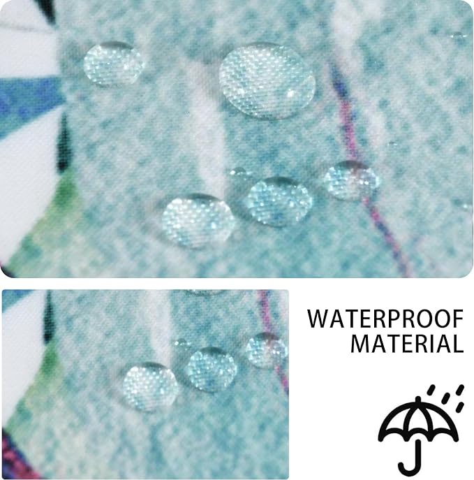 Eucalyptus Shower Curtain, Watercolor Green Leaves Plant Floral Spring Nature Waterproof Fabric Machine Washable with Hooks for Bathroom Bathtub 60Wx72H