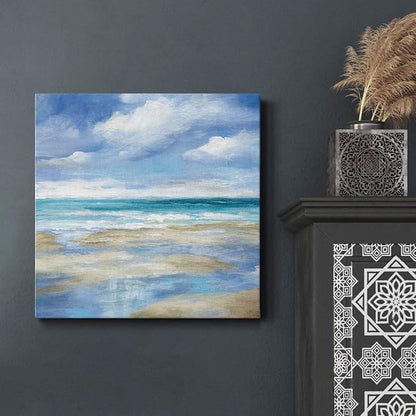 Renditions Gallery Washy Coast Wall Art, Premium Gallery Wrapped Canvas Decor, Ready to Hang, 10 in H x 10 in W, Made in America Print