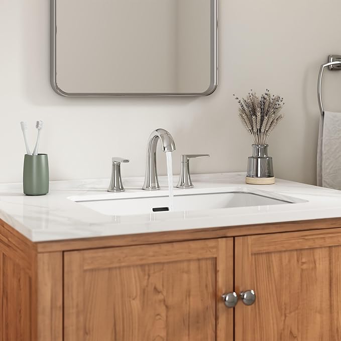 American Standard 7429801.002 Becklow Two-Handle 8-Inch Widespread Bathroom Faucet, Bathroom Sink Faucet, 1.2 GPM, Polished Chrome