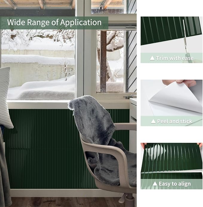 10-Sheet Upgraded Thick Peel and Stick Kitchen Backsplash Tiles | Waterproof Premium Self-Adhesive Wall Tile Stick on Backsplash for Kitchen,Bathroom and Fireplace(Green,12"×12")