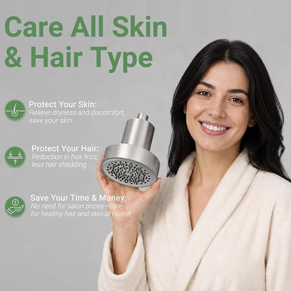 Filtered Shower Head, Shower Head with Filters for Healthy Hair & Skin | Filtered Shower Head for Hard Water,Removes Chlorine & Heavy Metals,6 Mode Settings,High Pressure,Easy Install,Water Softener