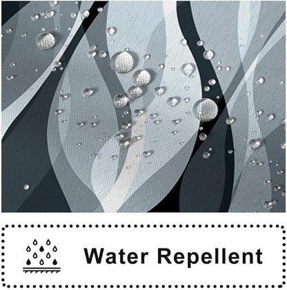 Stall Shower Curtain, Small Blue and Grey Shower Curtain Set for Bathroom Modern Waterproof Shower Curtain Set with Hooks, 36x72 Inch