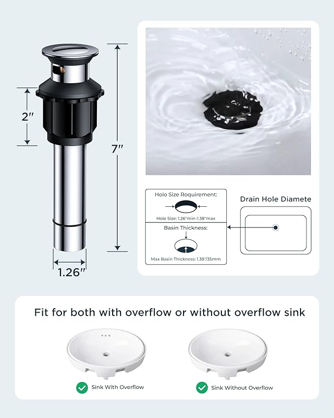 FORIOUS Bathroom Faucets for 3 Hole Sink Polished Chrome, 2-Handle 8 Inch Widespread Antique Vintage Bathroom Sink Faucet for Vanity RV Farmhouse with Metal Pop Up Drain and Supply Lines