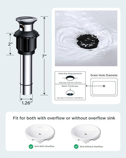 FORIOUS Bathroom Faucets for 3 Hole Sink Polished Chrome, 2-Handle 8 Inch Widespread Antique Vintage Bathroom Sink Faucet for Vanity RV Farmhouse with Metal Pop Up Drain and Supply Lines