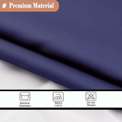 UFRIDAY Navy Blue and White Shower Curtain, Shower Curtains for Bathroom Modern Design 48-Inch x 72-Inch