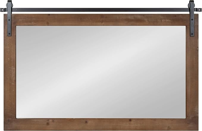 Kate and Laurel Cates Farmhouse Wall Mirror