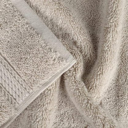 Superior Egyptian Cotton Plush & Absorbent, Face Towel Set of 6, Stone | Quick Dry, Soft Luxury Towel Set, Bath Essentials for Bathroom, Guest Bath, Spa, 2 Piece Face, Madeline Towels