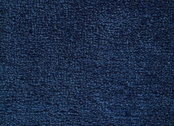 Garland Rug Traditional Nylon Washable Navy 3 Bath Rugs (17" X 24", 21" X 34", 21" X 34") - Soft, Absorbent, and Stylish for Your Bathroom