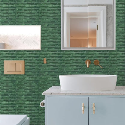STICKGOO Peel and Stick Backsplash - 10 Sheets of 12”×12” - 3D Self Adhesive Peel and Stick Tile Backsplash for Kitchen & Bathroom