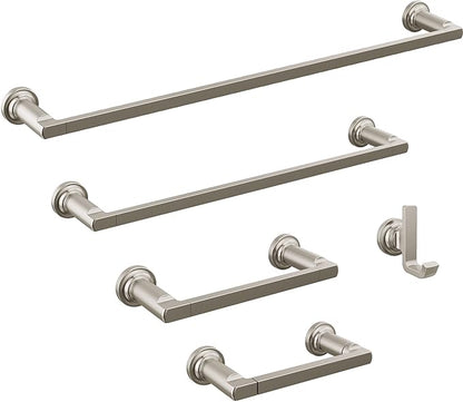 DELTA FAUCET 78908-SS Tetra 8 in. Hand Towel Bar Bath Hardware Accessory in Stainless Steel