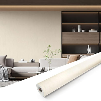 Travertine-Look Peel and Stick Waterproof Wall Paneling, 118" x 47" Travertino Beige Matte Finish Self-Adhesive Backsplash Tile, Vinyl Wall Panel for Kitchen Bathroom Wall Decor, Covers 38.75 Sq. Ft.