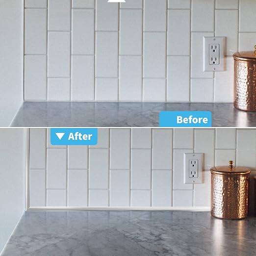 Art3d 10 ft Peel and Stick Flexible Molding Trim for Wall Tile Edge, Silver | Durable, Waterproof, Oil-Proof, Superior Adhesive, Useful, Easy to Clean, Ideal for Mirror Edges, Accent Walls, Backsplashes