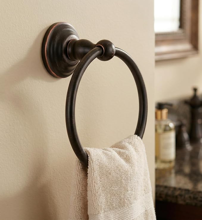 Designers Impressions® 800 Series Oil Rubbed Bronze Towel Ring
