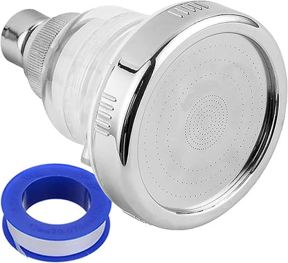 Original StoneStream Filtered Wall Showerhead for Hard Water with Soft Water Filter, High Pressure Multi-Functional Water Saving Showerhead with 3 Spray Settings