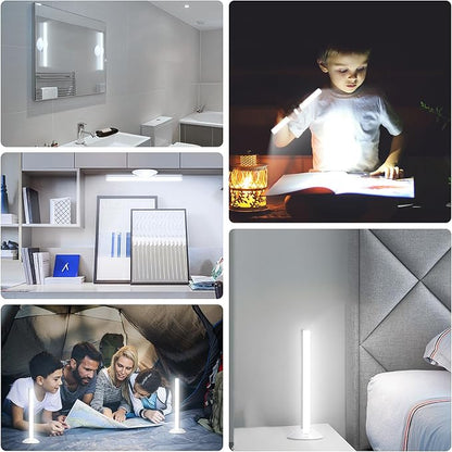 Benature LED Mirror Lights Portable Rechargeable Vanity Light 3 Brightness Touch Control Makeup Light for Bathroom Dressing Room 2 Packs | Portable, Rechargeable, 3 Brightness Levels, Touch Control, For Bathroom Dressing Room
