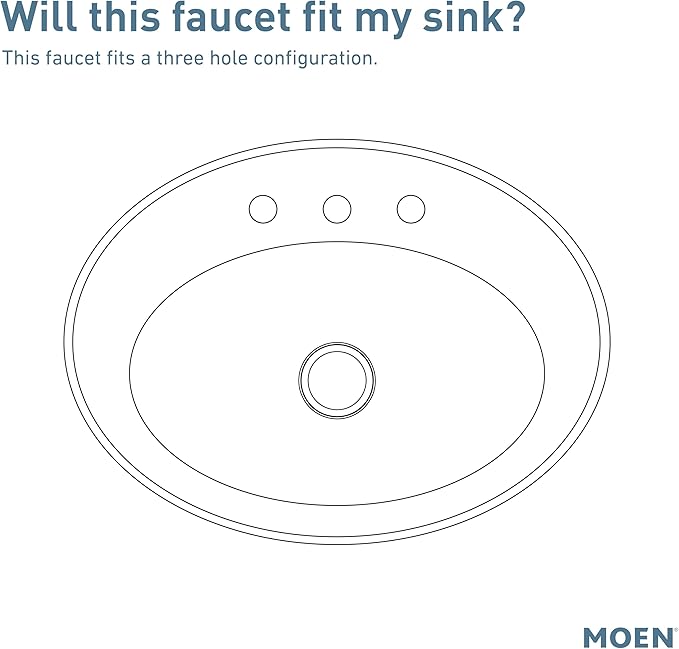 Moen Laris Two-Handle 4” Centerset Modern Bathroom Faucet, 84015
