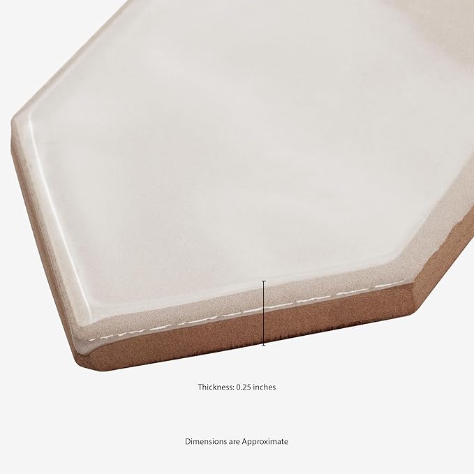 MSI Renzo Dove 2.5 Inch x 13 Inch Glossy Ceramic Picket Wall Tile for Bathroom, Kitchen Backsplash, Accent Tile, and Shower Wall